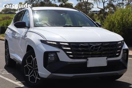 White 2023 Hyundai Tucson Wagon N Line (Fwd)