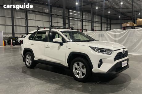 White 2020 Toyota RAV4 Wagon Gx 2Wd Hybrid