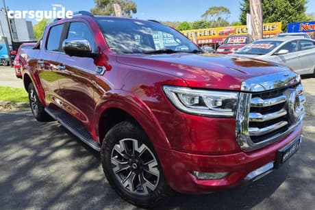 Red 2022 GWM UTE Dual Cab Utility Cannon-L (4X4)
