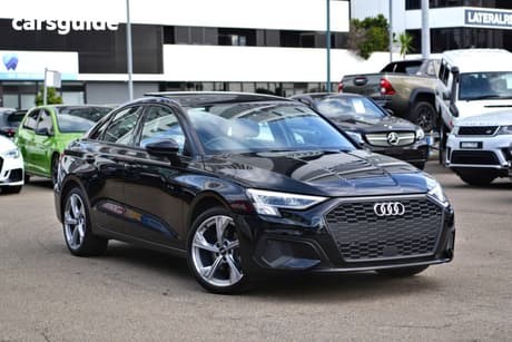 Black 2022 Audi A3 Sedan 35 Tfsi Mhev