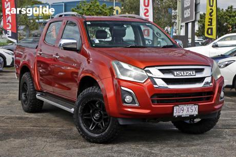 Red 2017 Isuzu D-MAX Crew Cab Utility Ls-Terrain Hi-Ride (4X4)