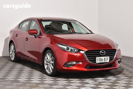 Red 2018 Mazda 3 Sedan Sp25
