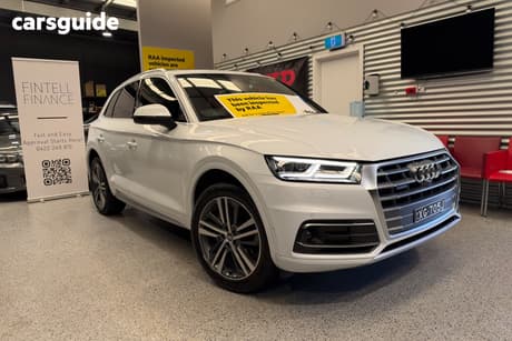 White 2020 Audi Q5 Wagon 40 Tdi Quattro Sport