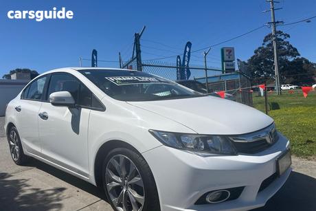 White 2012 Honda Civic Sedan Sport