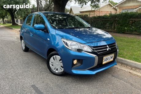 Blue 2021 Mitsubishi Mirage Hatchback Es