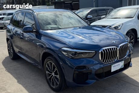 Blue 2022 BMW X5 Wagon Xdrive40I M Sport