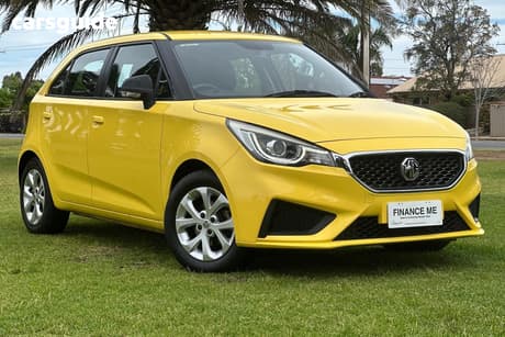Yellow 2020 MG MG3 Hatchback Core