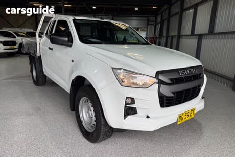 White 2022 Isuzu D-MAX Space Cab Chassis Sx (4X4)