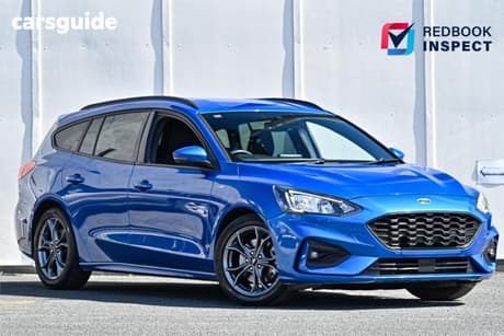Blue 2019 Ford Focus Wagon St-Line