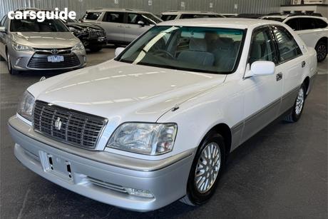 White 1999 Toyota Crown Sedan ATHLETE