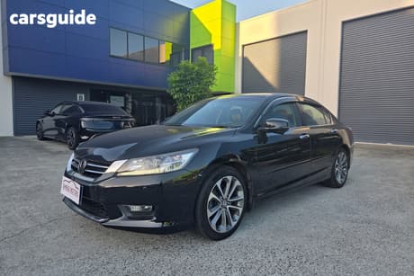Black 2014 Honda Accord Sedan V6-L