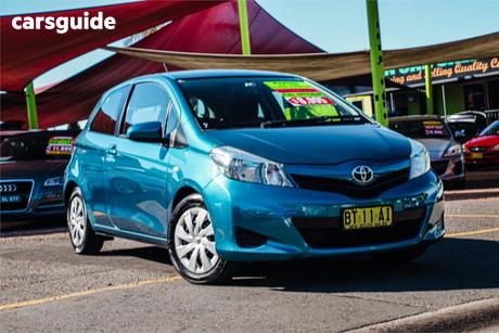 Blue 2012 Toyota Yaris Hatchback Yrs