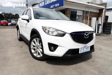 White 2013 Mazda CX-5 Wagon Akera (4X4)