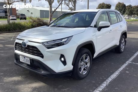 White 2024 Toyota RAV4 Wagon Gx (2Wd) Hybrid