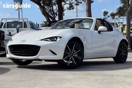 White 2026 Mazda MX-5 Convertible G20 Rf Gt