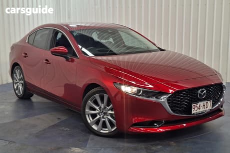 Red 2023 Mazda 3 Sedan G20 Touring