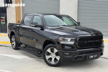 Black 2023 RAM 1500 Crew Cab Utility Laramie