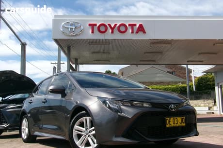Grey 2022 Toyota Corolla Hatchback Ascent Sport