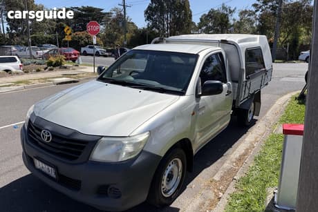 Silver 2012 Toyota Hilux Cab Chassis Workmate