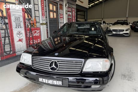Black 2000 Mercedes-Benz SL500 Convertible