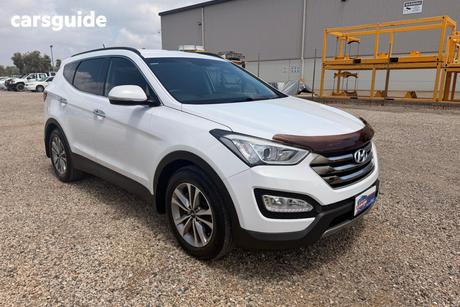 White 2015 Hyundai Santa FE Wagon Elite Crdi (4X4)