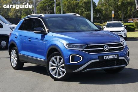 Blue 2022 Volkswagen T-ROC Wagon 110Tsi Style