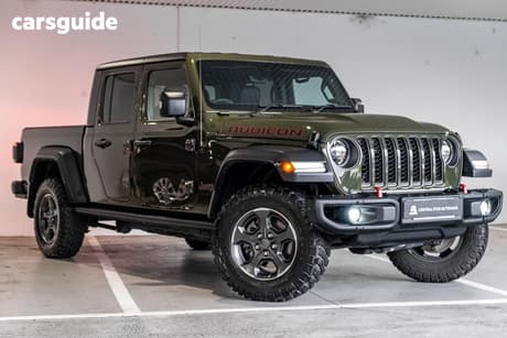 Green 2023 Jeep Gladiator Dual Cab Utility Rubicon (4X4)