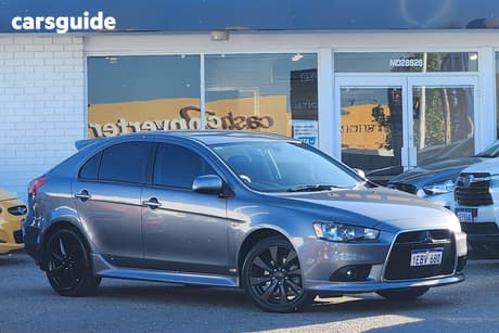 Silver 2012 Mitsubishi Lancer Hatchback Vr-X Sportback