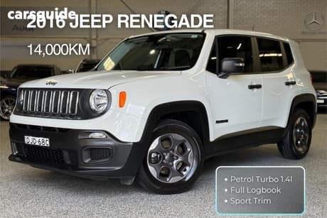 White 2016 Jeep Renegade Wagon Sport
