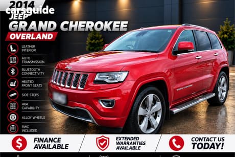 Red 2014 Jeep Grand Cherokee Wagon Overland (4X4)