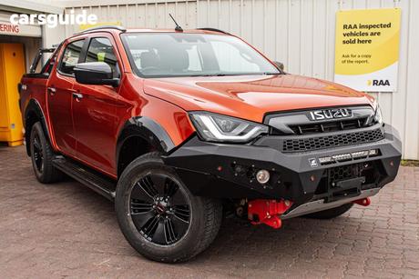 Orange 2022 Isuzu D-MAX Crew Cab Utility X-Terrain (4X4)