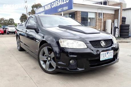 Black 2011 Holden Commodore Ute Tray SV6 THUNDER