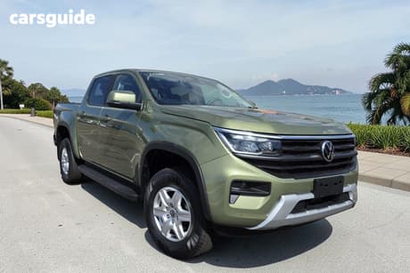 Green 2025 Volkswagen Amarok Dual Cab Utility Life Tdi500 4Motion