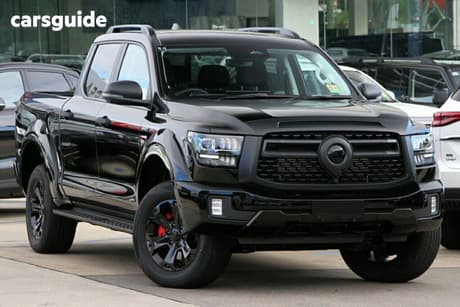 Black 2026 GWM Cannon Alpha Dual Cab Utility Ultra Phev (4X4)