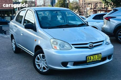 Silver 2004 Toyota Echo Sedan