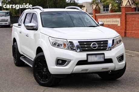 White 2015 Nissan Navara Dual Cab Utility St-X