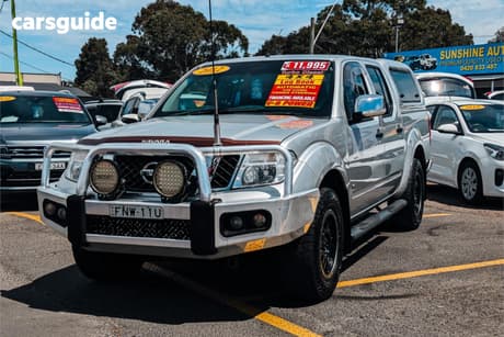 Silver 2012 Nissan Navara Dual Cab Pick-up St-X (4X4)