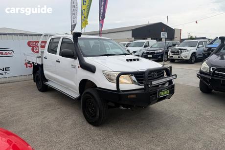 White 2012 Toyota Hilux Dual Cab Pick-up Sr (4X4)