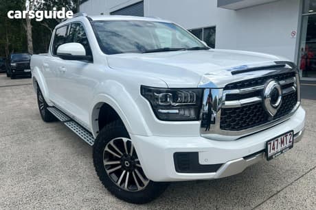 White 2024 GWM Cannon Alpha Dual Cab Utility Lux (4X4)