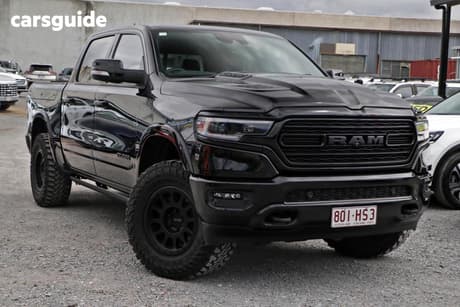 Black 2022 RAM 1500 Crew Cab Utility Limited Rambox (Hybrid)