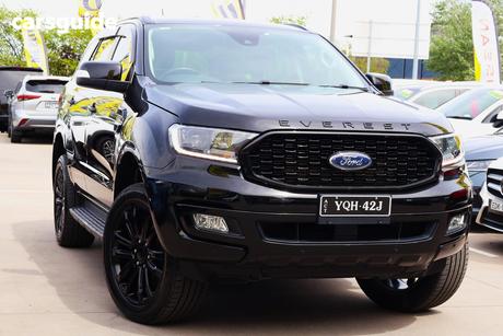 Black 2021 Ford Everest Wagon Sport (Rwd)