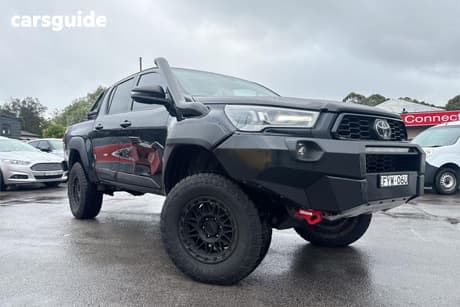 Black 2021 Toyota Hilux Double Cab Pick Up Rugged X (4X4)