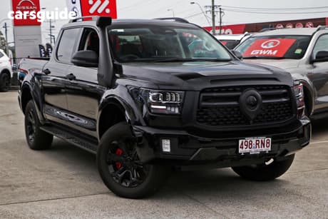 Black 2026 GWM Cannon Alpha Dual Cab Utility Ultra Phev (4X4)