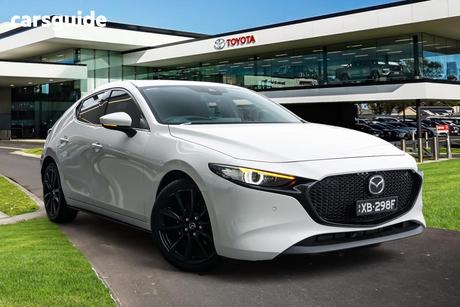 White 2020 Mazda 3 Hatchback X20 Astina M Hybrid