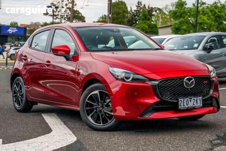 Red 2026 Mazda Mazda2 Hatchback G15 Evolve