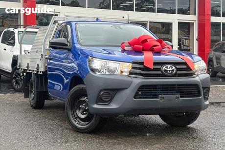 Blue 2022 Toyota Hilux Cab Chassis Workmate (4X2)