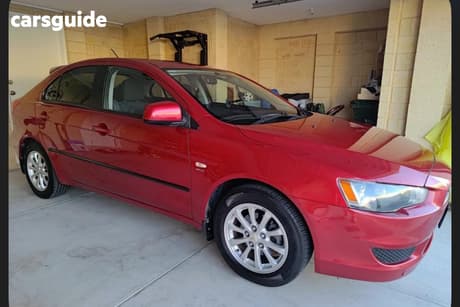 Red 2011 Mitsubishi Lancer Hatchback Es Sportback