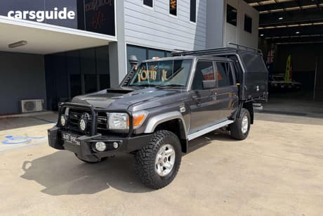 Grey 2018 Toyota Landcruiser Double Cab Chassis Gxl (4X4)