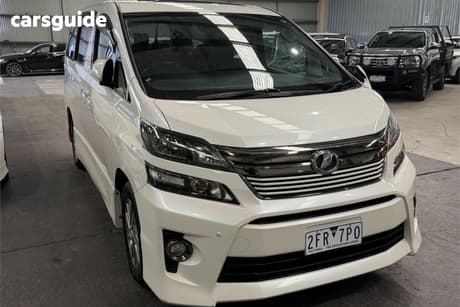 White 2014 Toyota Vellfire SUV V PREMIUM