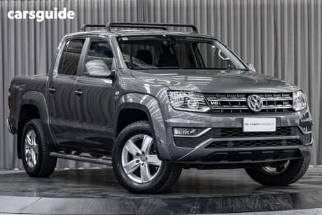 Grey 2021 Volkswagen Amarok Dual Cab Utility Tdi550 Sportline 4Motion